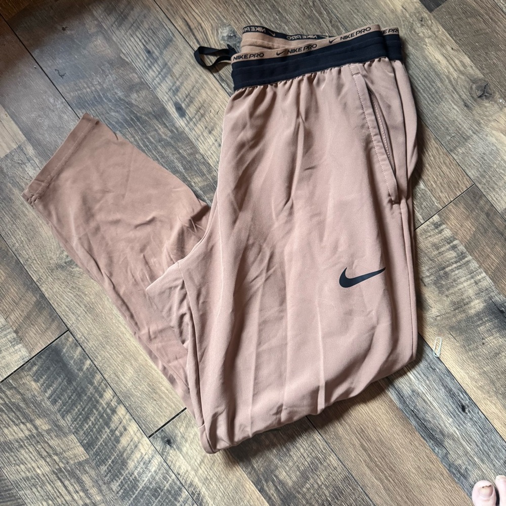 Nike Pro Warm Taupe Mens Drill Pants